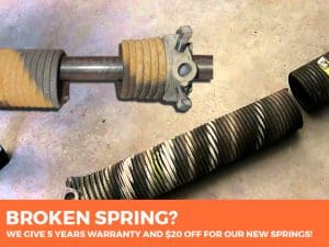 Broken spring repair Longmont CO